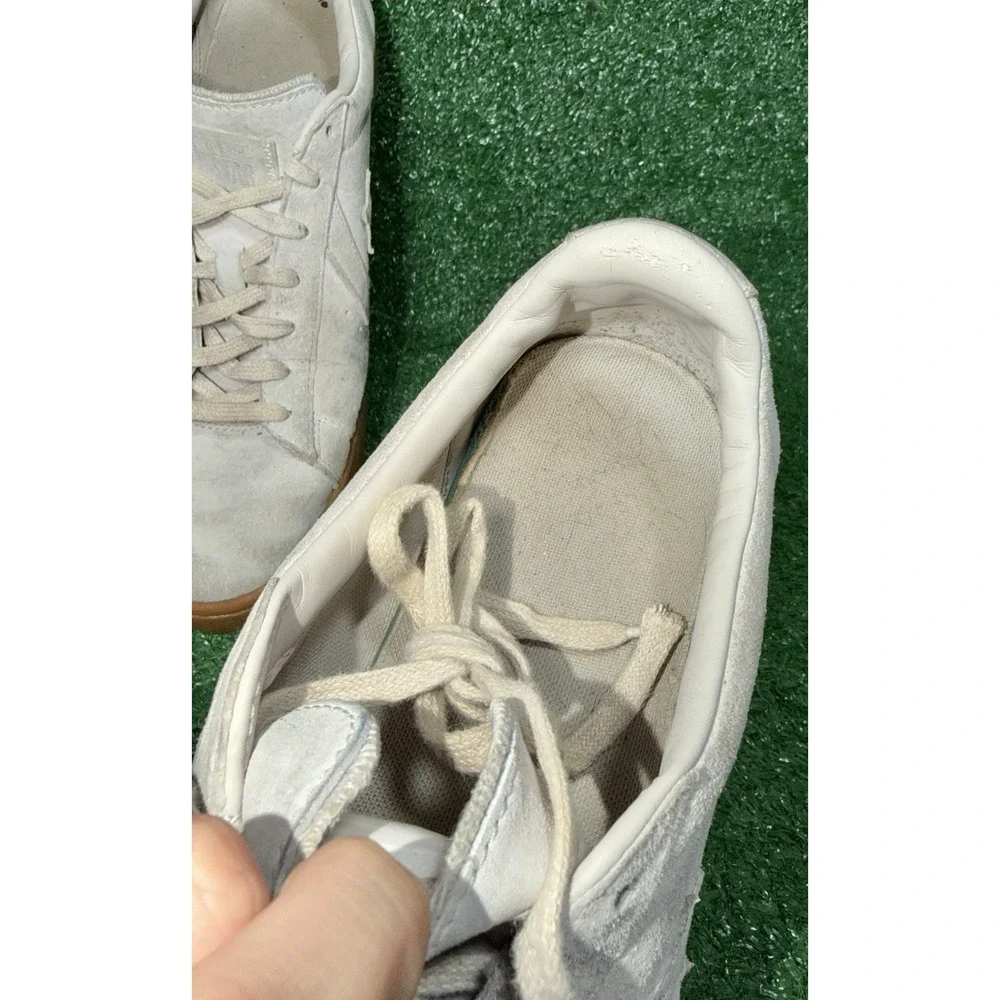 Converse Pro‎ Leather Shoes Mens Size 12 Beige Leather Low Top Comfort Sneakers